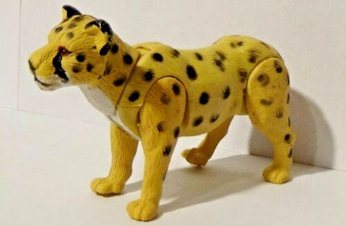 Puma 3.5" Figure Yellow Black Spots No Tail Cat Vintage Plastic Wild Animal Toy