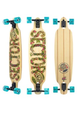 Sector 9 Fractal Flora Complete 36.0''x9.0'' Longboard With 69mm 78a Nineballs