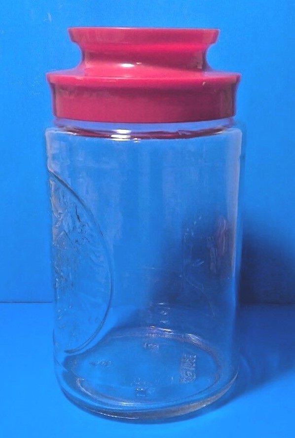 Vintage 1970s Anchor Hocking Tang Collector Series Canister, 