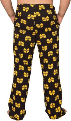 Wu Tang Clan Logo Yellow and Black Lounge Pants - Comfortable Cosplay Sleepwear