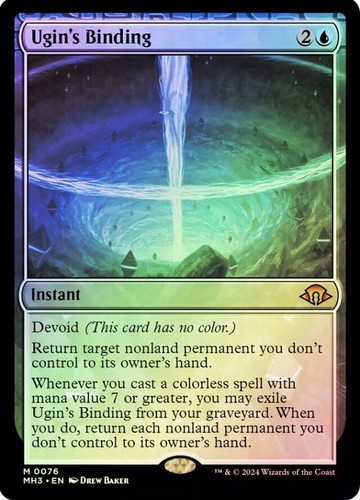 マジック：ザ・ギャザリング MTG Foil Ugin's Labyrinth Borderless MH3 Ugin's Labyrinth (Borderless) | Modern Horizons 3 - Variants