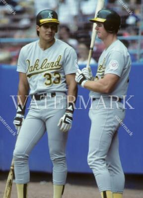 ■MLB Mark McGwire Jose Canseco Athletics 1990 MARK MCGWIRE & JOSE CANSECO Oakland A's 