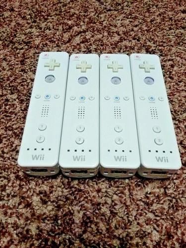 Lot of 4 3 2 1 OEM Nintendo Wii Remote WiiMote Original Official Controller WiiU