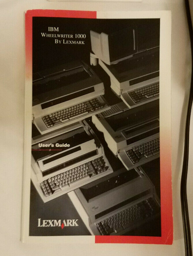 IBM Wheelwriter 1000 by Lexmark - With New Ribbon - Includes User's Guide