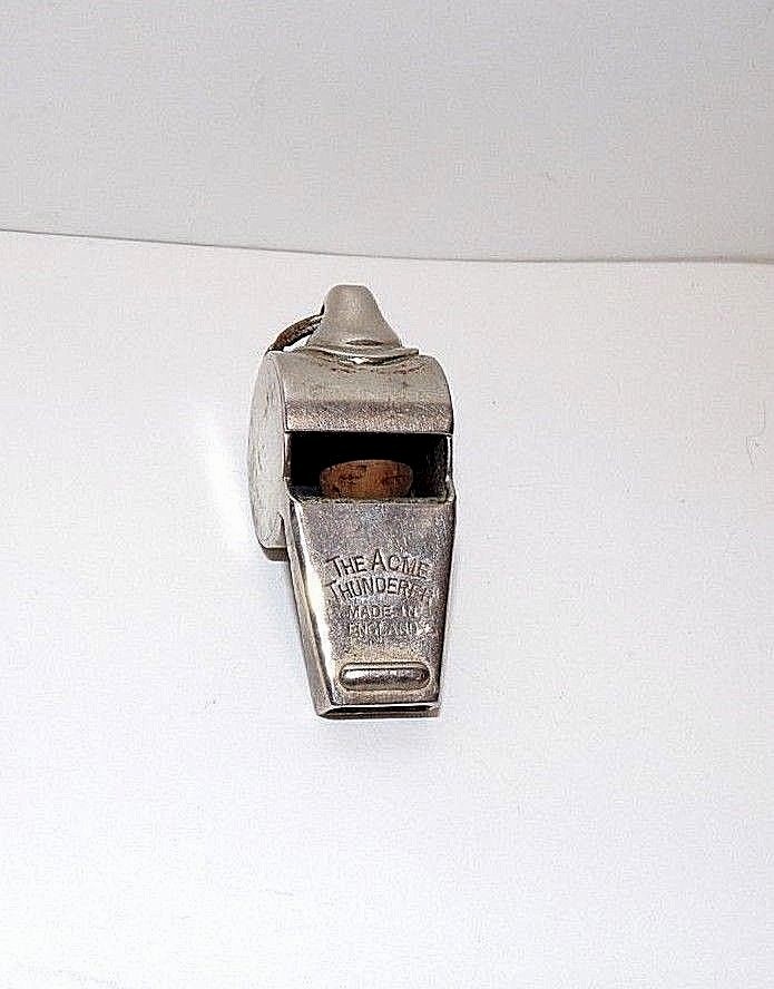 Vintage The Acme Thunderer Whistle  (made in England)  Works