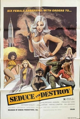 seduce and destroy doll squad sexploitation original movie poster francine york