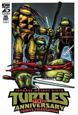 TMNT 40th Anniversary Comics Celebration Cover A Laird Eastman TMNT IDW 2024 NM+