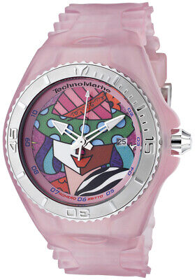 Pre-owned Technomarine Rare Lady's  Britto 108038 Baby Pink + Extra Band And Cover