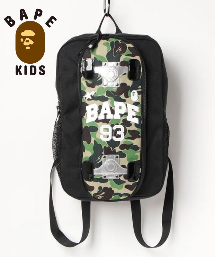 A BATHING APE BAPE KIDS ABC CAMO SKATEBOARD DAYPACK BACKPACK