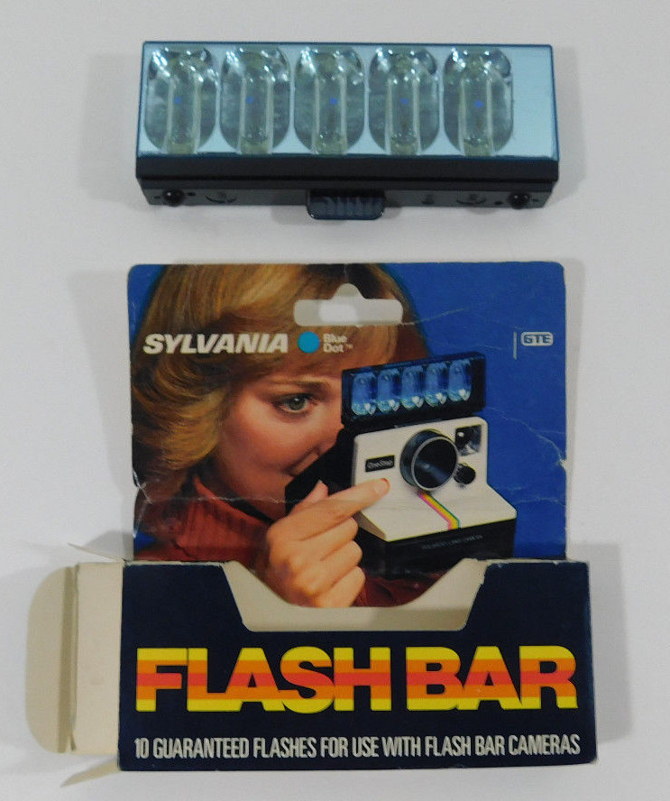 Vintage Flashbulbs Sylvania  Lot - Blue Dot Magic Cubes - Flashbar - Super 10
