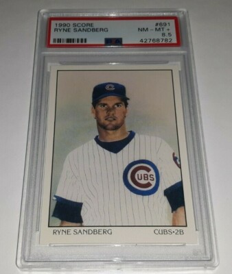 85   スティーブンステイルバーグ 1990 Score #691 Ryne Sandberg Dream Team Card Graded PSA 8.5