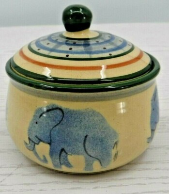 Blue Candy Nut Dish and Holder-Jam or sugar bowl 1960/'s decor