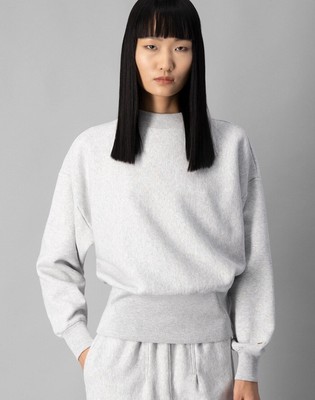 Champion Wmns Minimal Tailored Boxy Crewneck Women светло-серый