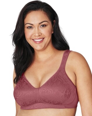 Playtex 18 Hour Ultimate Lift & Support Wireless Bra 38DD In Rustic Berry New