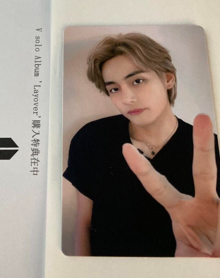 公式　BTS V テテ ラキドロ proof JPFC トレカ ラッキードロー BTS V Taehyung Layover JPFC Lucky draw Japan FC Official POB