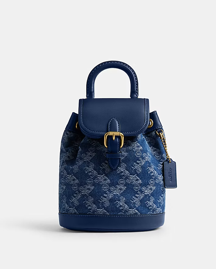 【新品未使用】　コーチ ハーパー バックパック・ホース アンド キャリッジ COACH HARPER Horse and carriage themed print Backpack Deep