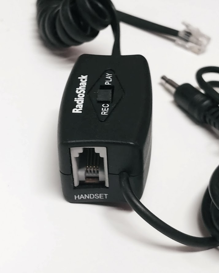 RadioShack Landline Telephone Handset Mini Recorder Control 4301237