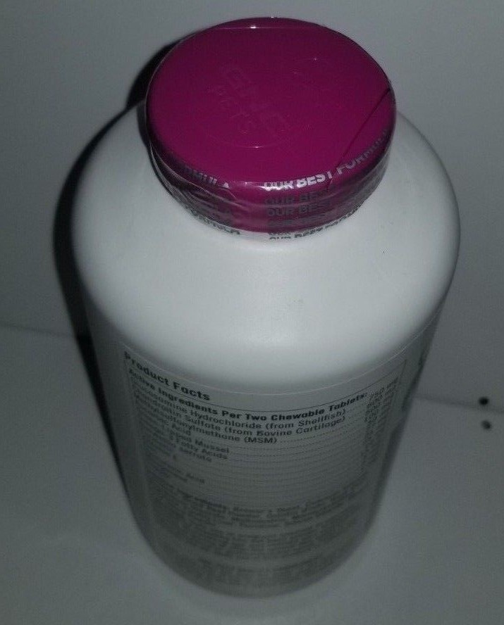 240Tabs GNC Ultra Mega Hip&Joint Health Improved Senior Dog Chewable-Exp  1/2020