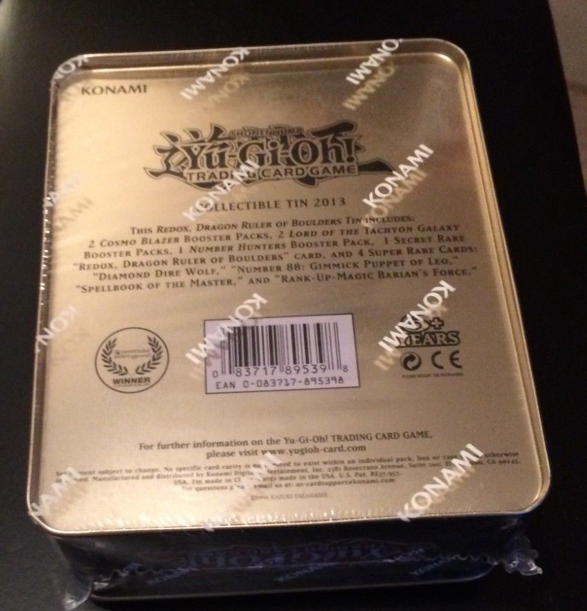 2013 Yu-Gi-Oh Factory Sealed Redox Collectible Tin