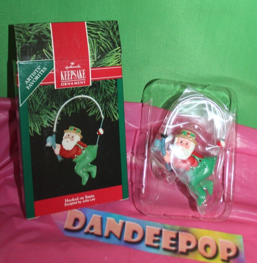 Hallmark Keepsake Hooked On Santa Artist's Favorite Christmas  Holiday Ornament