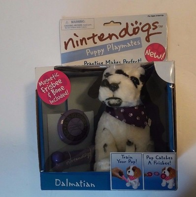 Nintendogs Puppy Playmates DALMATION  6quot Plush Unopened Magnetic Action 2008