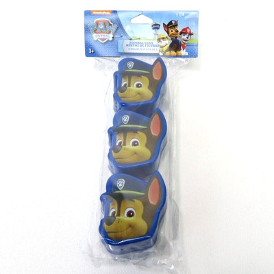 Nickelodeon Paw Patrol Chase 3 Figural Eggs Party Treat Containers NIP