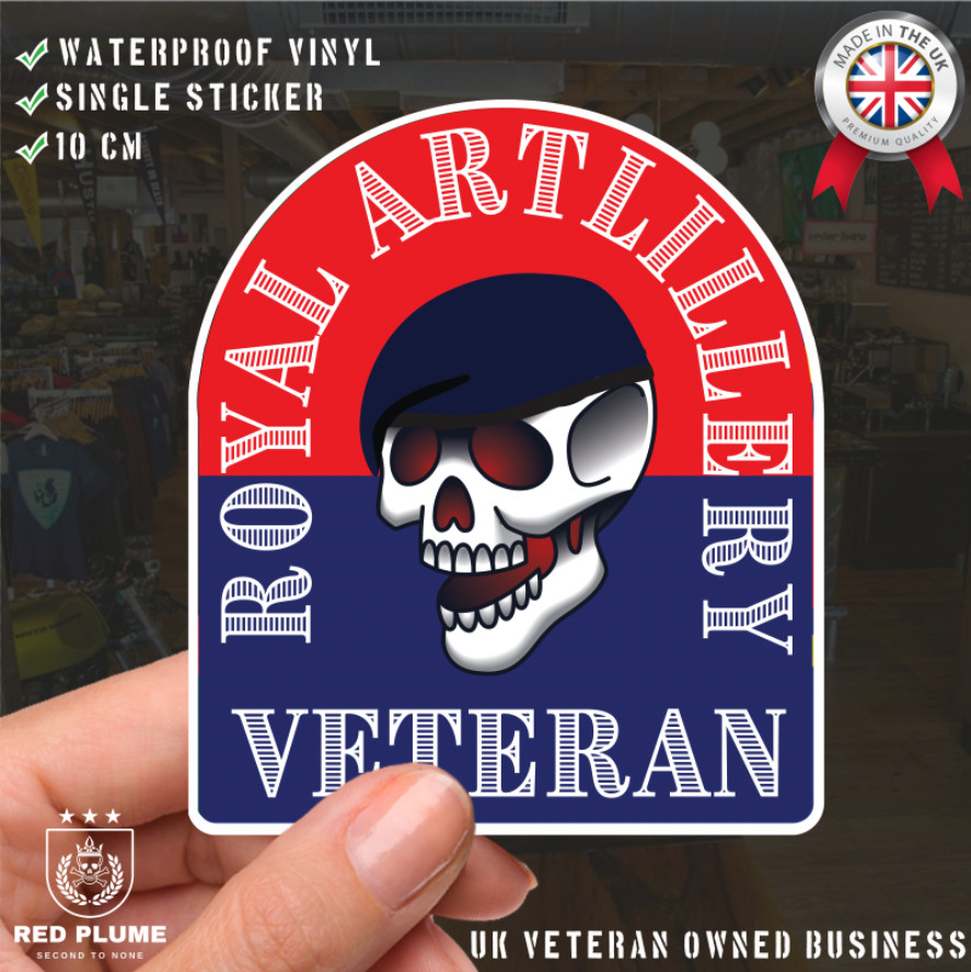 Royal Artillery Stickers Old School Tattoo Style Veteran - Picture 1 of 4