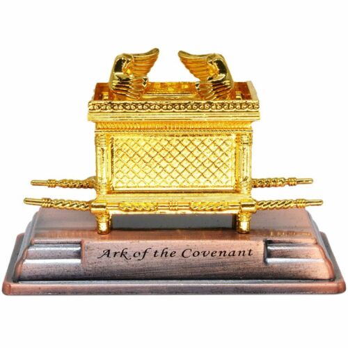 Small Gold Plated Ark of the Covenant Replica Judaica Gift from the Holy Land