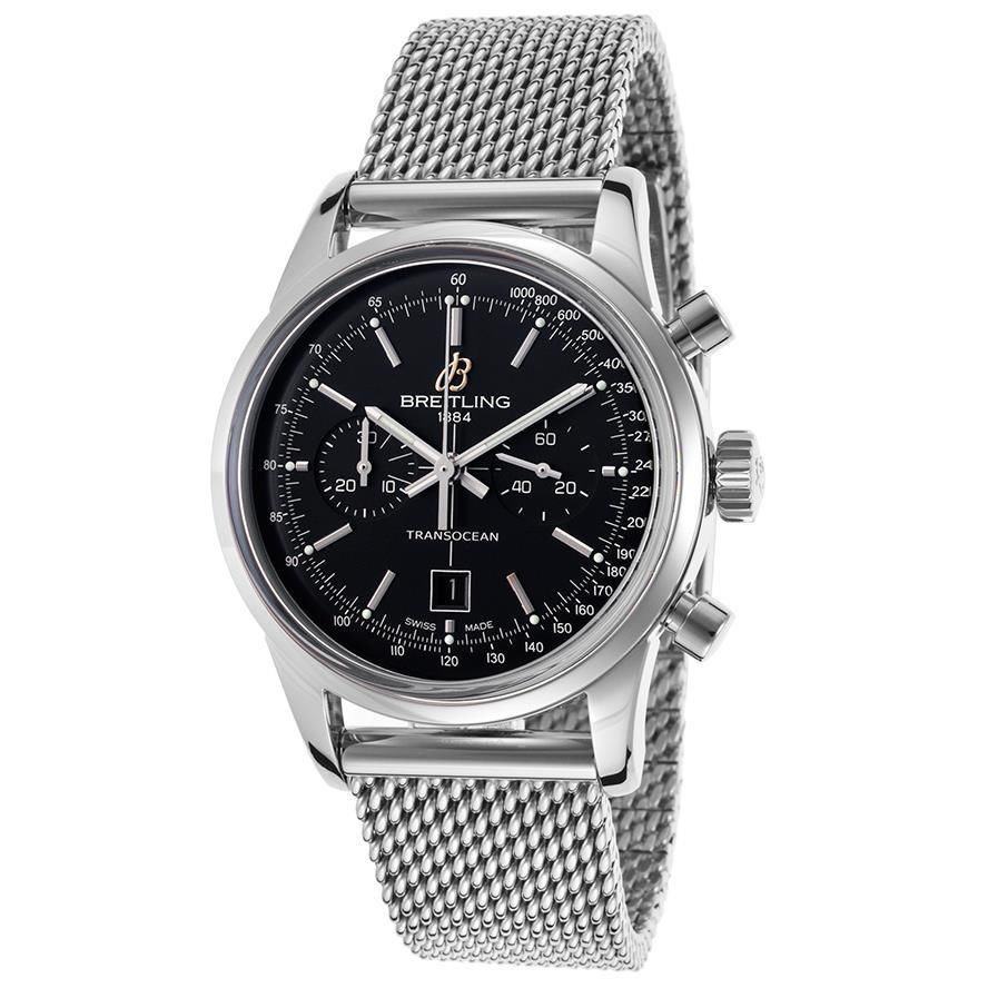 Breitling Stainless Steel Band Wristwatches