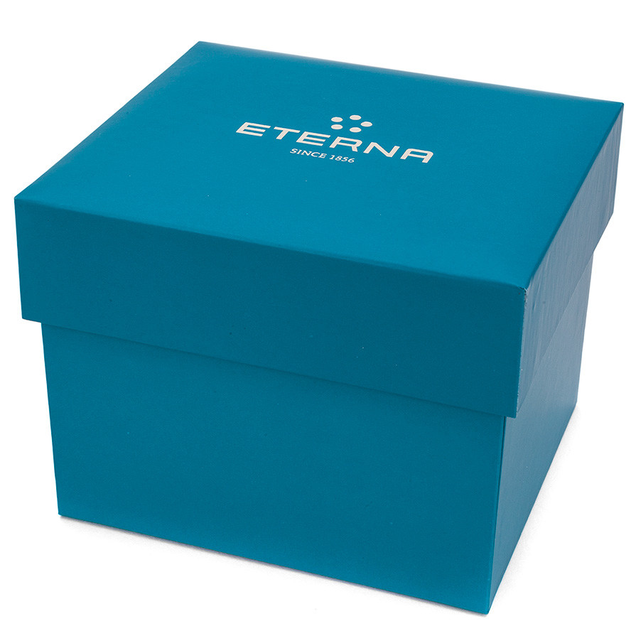 Pre-owned Eterna Womens Vintage Sahida Pink Satin, Mother Of Pearl Dial Swiss Quartz Watch