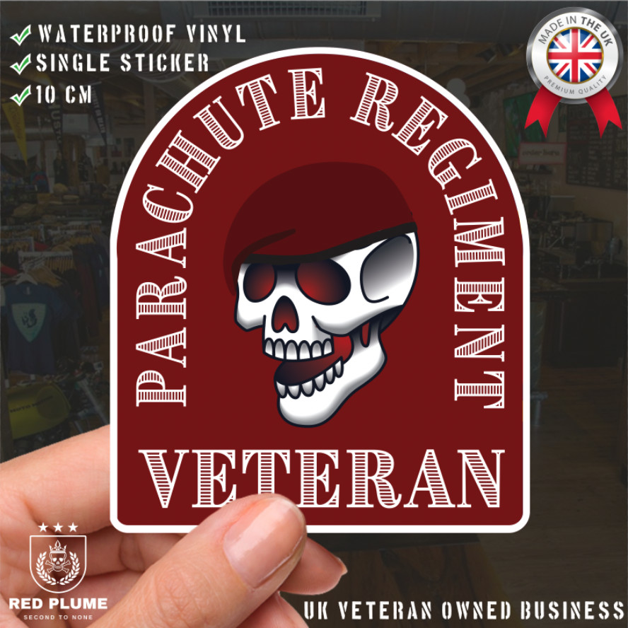 Parachute Regiment Stickers Old School Tattoo Style Veteran - Picture 1 of 4