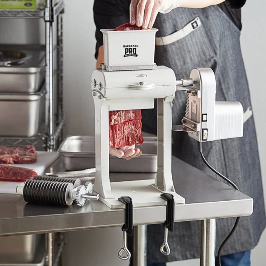 31-Blade Meat Tenderizer Motor Attachment Jerky Slicer Blade Two Legs and Clamps