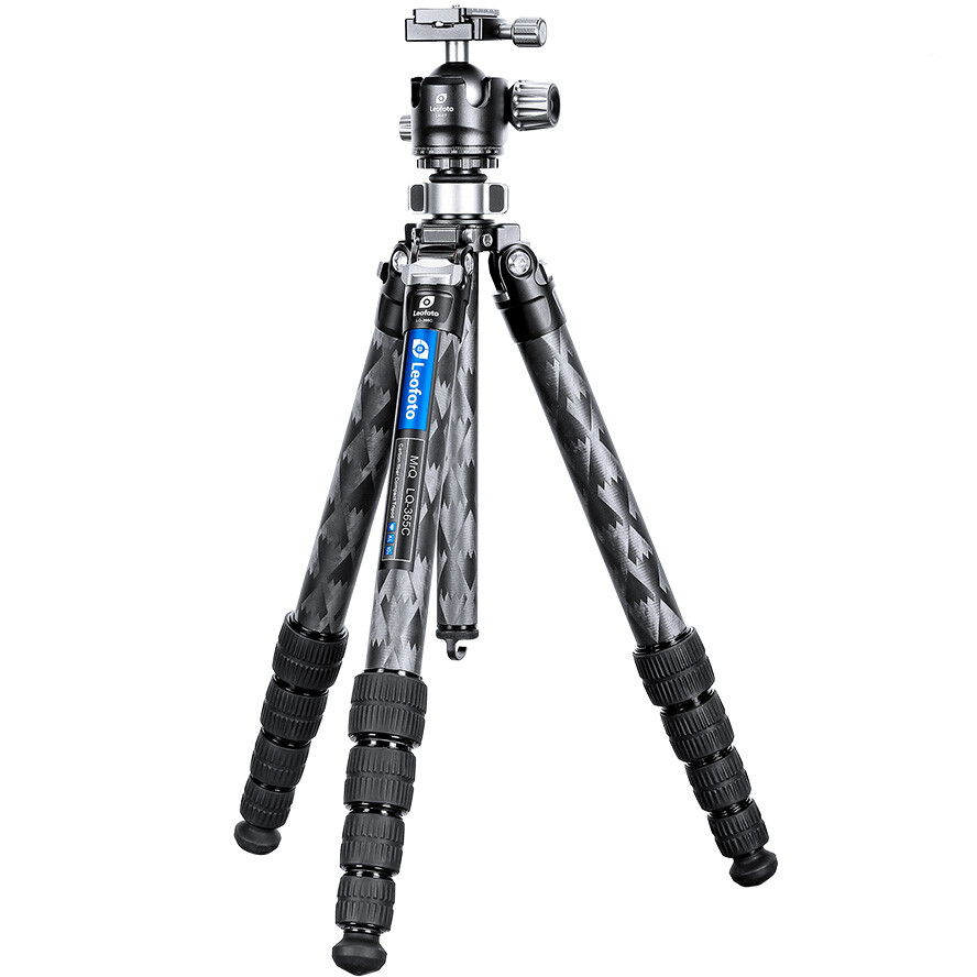 LEOFOTO Mr. Q-Series LQ-365C Trépied en Fibre de Carbone + Rotule LH-47