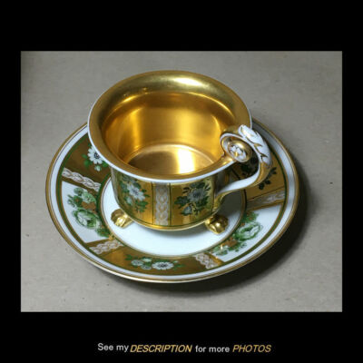 Cups Saucers Bavaria Gold 3 Vatican