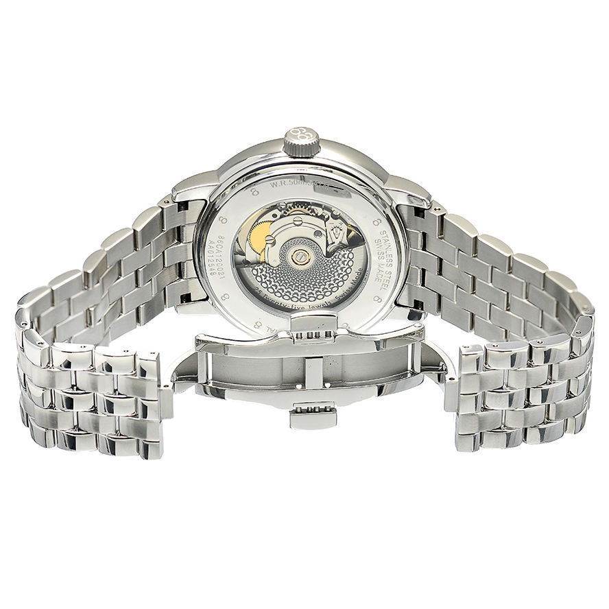 Pre-owned Rue Du Rhone 88  87wa120040 Men Double 8 Origin Swiss Automatic Silver Date Watch