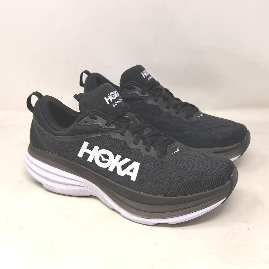 HOKA BONDI 8 1123202 BWHT MEN'S 10D MAX CUSHION RUNNING WALKING ATHLETIC SHOES