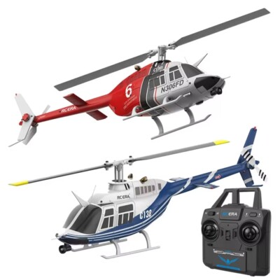 RC ERA C138 Bell 206 1:33 6CH Barometer Fixed Height 3D Aircraft Helicopter