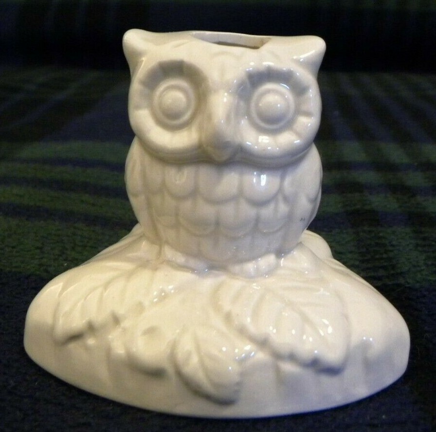 VTG CERAMIC WHITE COOKIE STAMPS LOT/3 MOUSE BEAR OWL JAPAN ORIGNIAL BOX