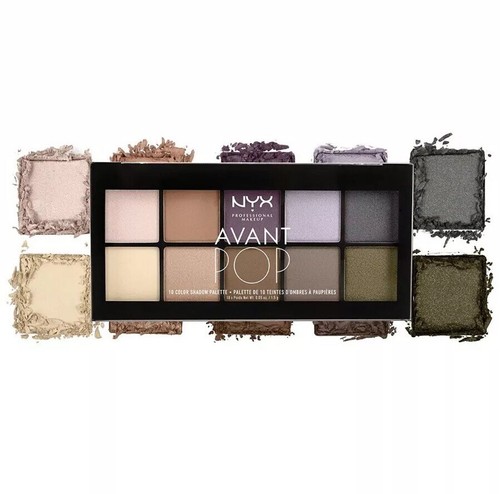 NYX Professional Makeup Avant Pop! Shadow Palette, Nouveau Chic, 0.5 Ounce
