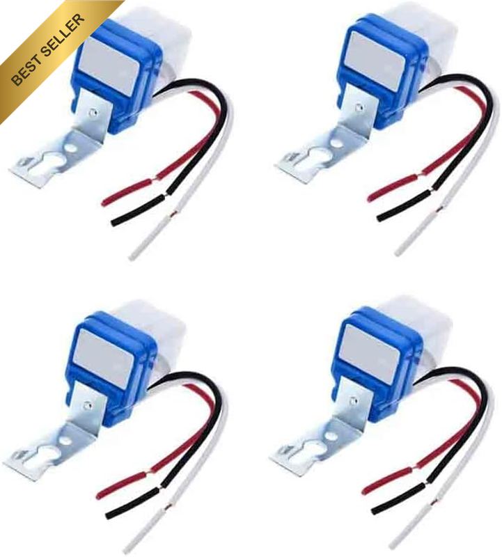 4PCS 220V AS-10 Light Control Induction Switch Automatic Sensor Auto on Off