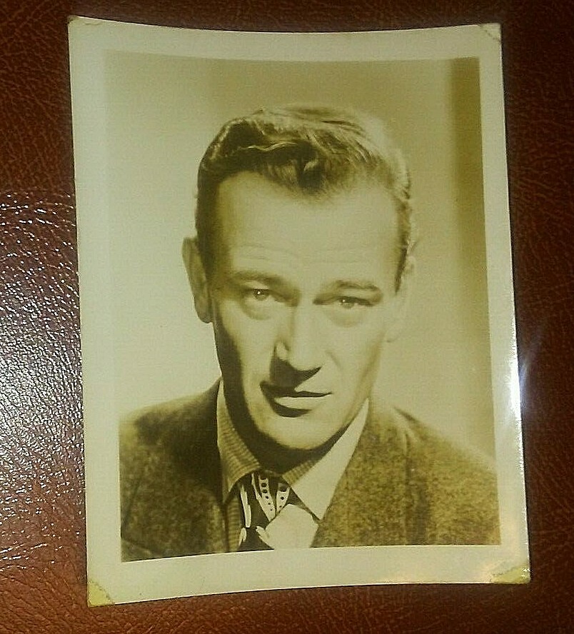 1946 1947 John Wayne (on back) Photo Black & White Appears original