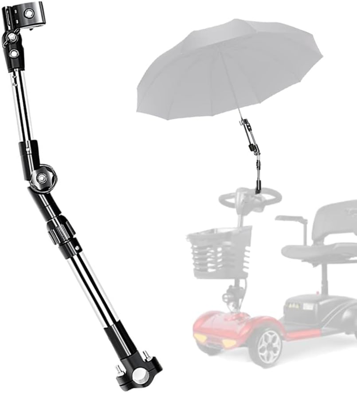 Elderly Mobility Scooter Umbrella Holder, Universal Wheelchair Grip Mount Stand