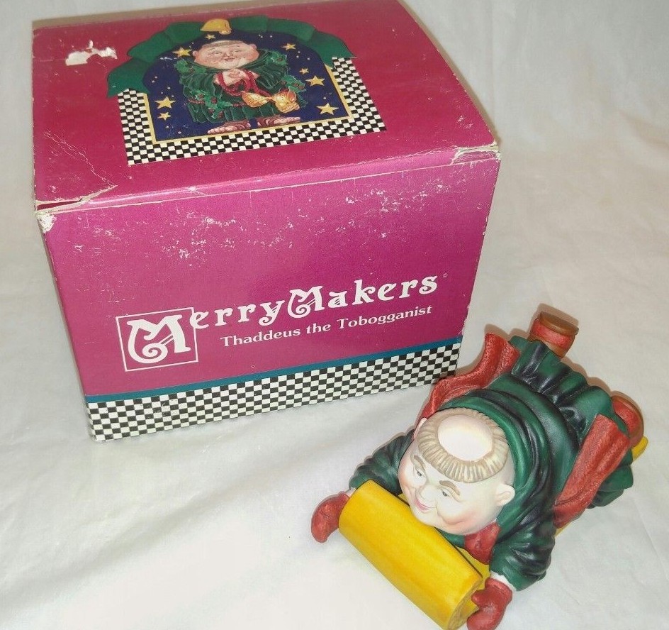 Dept. 56 Merry Makers Thaddeus Tobaggonist NIB