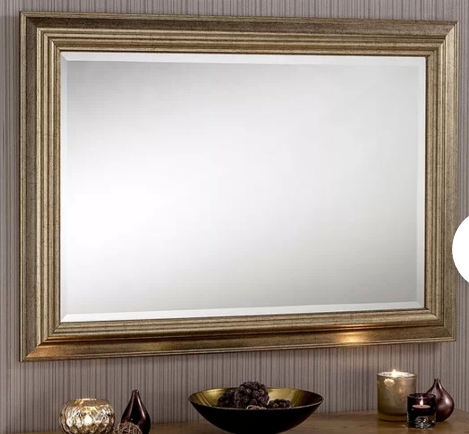Large wall mirror 76x130cm champagne/gold in East End, Glasgow Gumtree