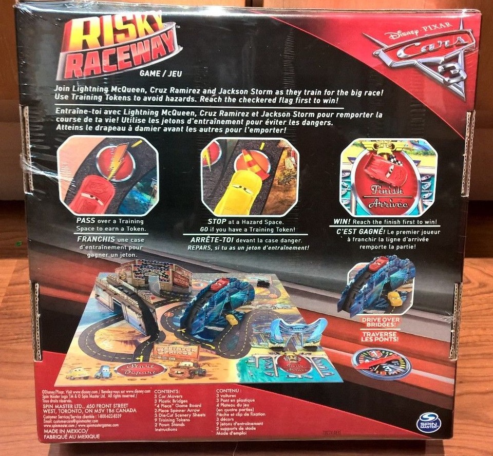 Cars 3 Risky Raceway Board Game Disney Pixar