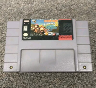 Donkey Kong Country 3: Dixie Kong's Double Trouble! SNES 1996 Label Wear
