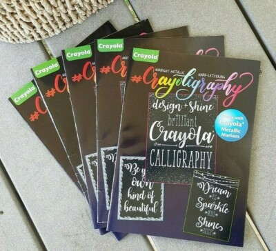 New Crayola Hand Lettering Calligraphy Technique Guide DIY Crafts Adult Teens