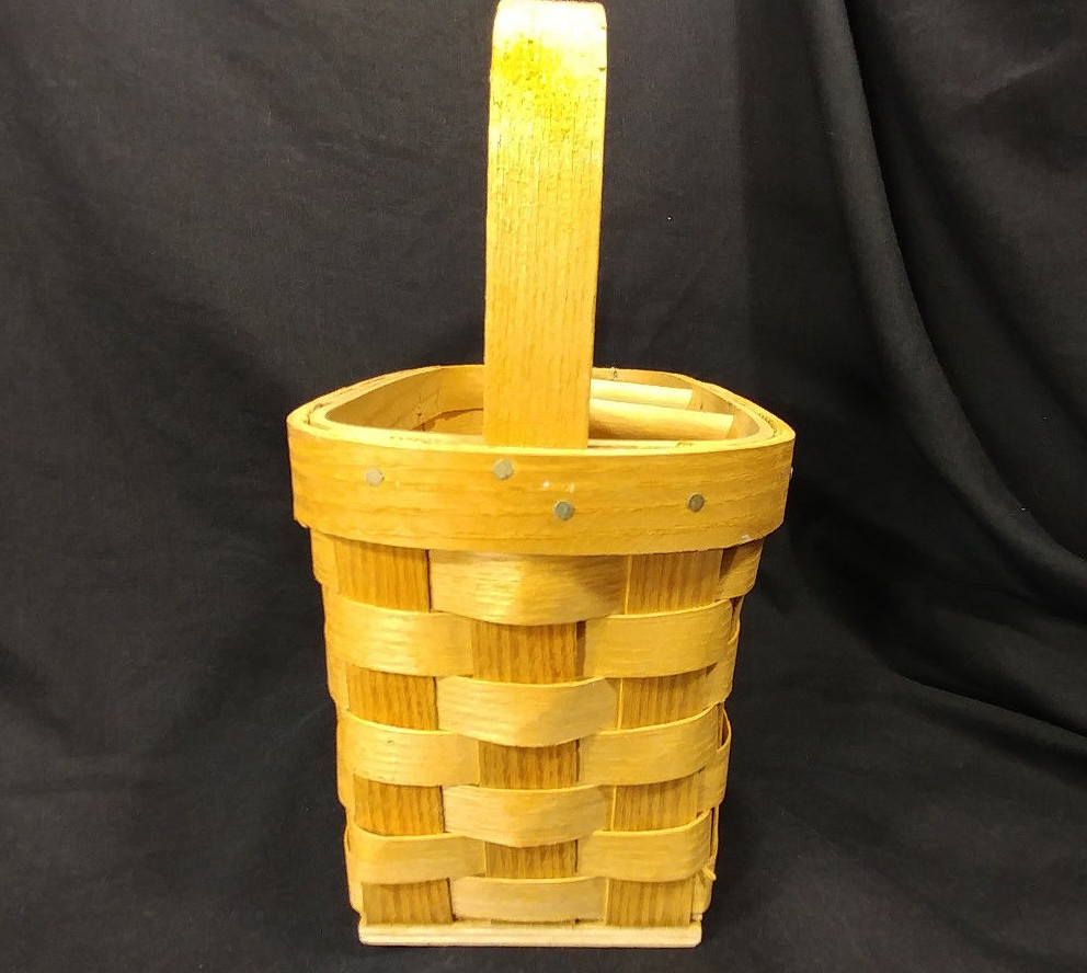 Basketville Utensil & Napkin Holder Picnic BBQ Party Made In Vermont USA