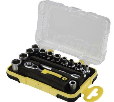 Hama Mini Steckschlüsselsatz 136660 Bit Set 25 tlg Steckschlüssel Satz Ratsche