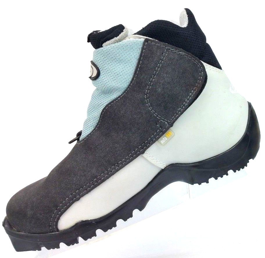 Salomon Autofit SNS Profil Black Gray Cross Country Ski Boots Women's 6.5 /EU 38